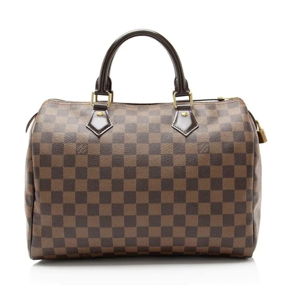 Louis Vuitton Damier Ebene Speedy 30 Satchel